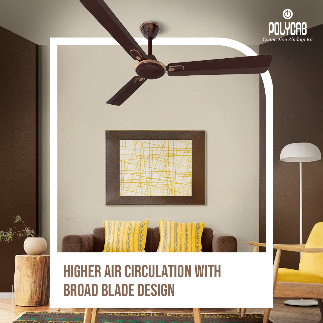 PolycabIndia's tweet photo. Bring home the Zoomer Prime Fans with striking colour options that make the living space come alive.
Visit the link: https://t.co/3aJwDL5g4d
to know more about the range.
#Polycab #PolycabIndia #ConnectionZindagiKa #Fans #PolycabFans #FashionFans #PremiumFans https://t.co/93SfY1TXHu
