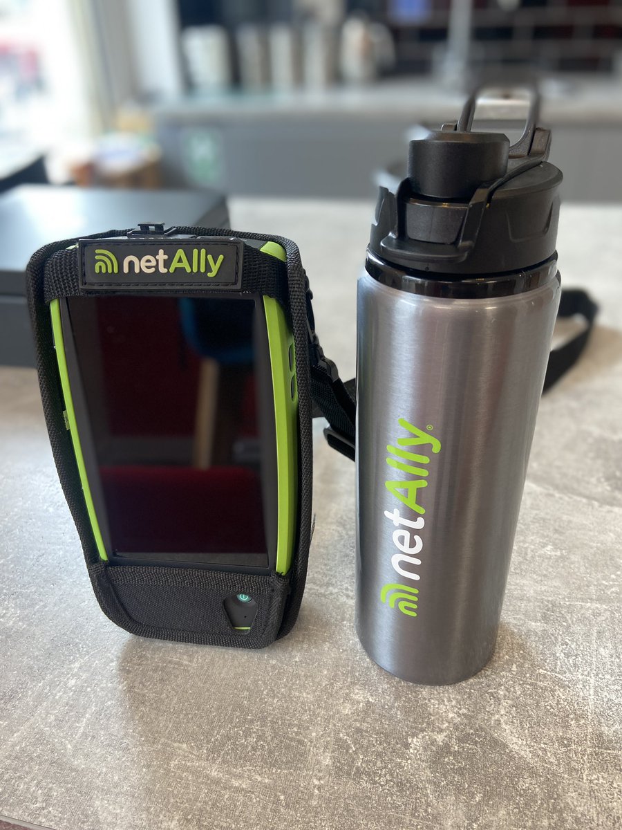 With so much walking involved during on-site wireless surveys it’s crucial to stay hydrated! Thankfully the great people <a href="/NetAlly/">NetAlly</a> provided me with this amazing water bottle so I can stay hydrated and focused all day! #wifi #ispyanally
