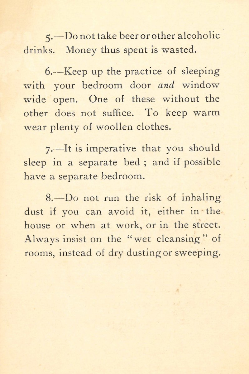 LSHTMarchives's tweet photo. Today is #WorldTBDay, here's a card of advice for tuberculosis patients leaving the sanatorium from the Sir Arthur Newsholme (1857–1943) collection. Learn more about the collection here: https://t.co/5iBX7X3BLK https://t.co/4NMt3Wi1q3