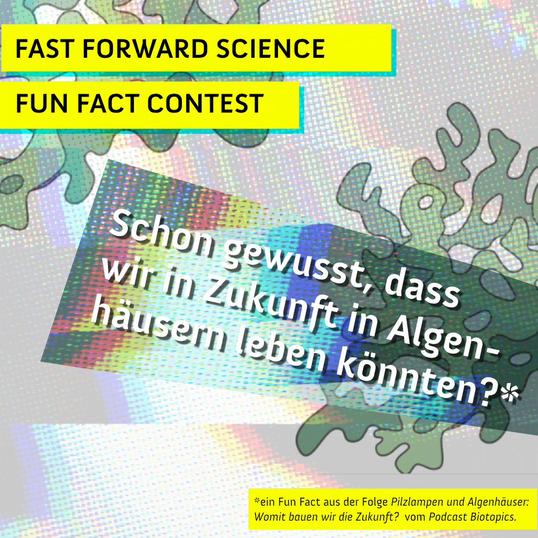 fforwardscience's tweet photo. Überlegt ihr noch, welcher euer bester #ScienceFunFact ist? Vielleicht könnt ihr euch ja von unserem heutigen Fun Fact aus der Folge “Pilzlampen und Algenhäuser” des Podcasts Biotopics von @BiotopiaMuseum inspirieren lassen. #FFSciFunFact https://t.co/uLOmklkp9K