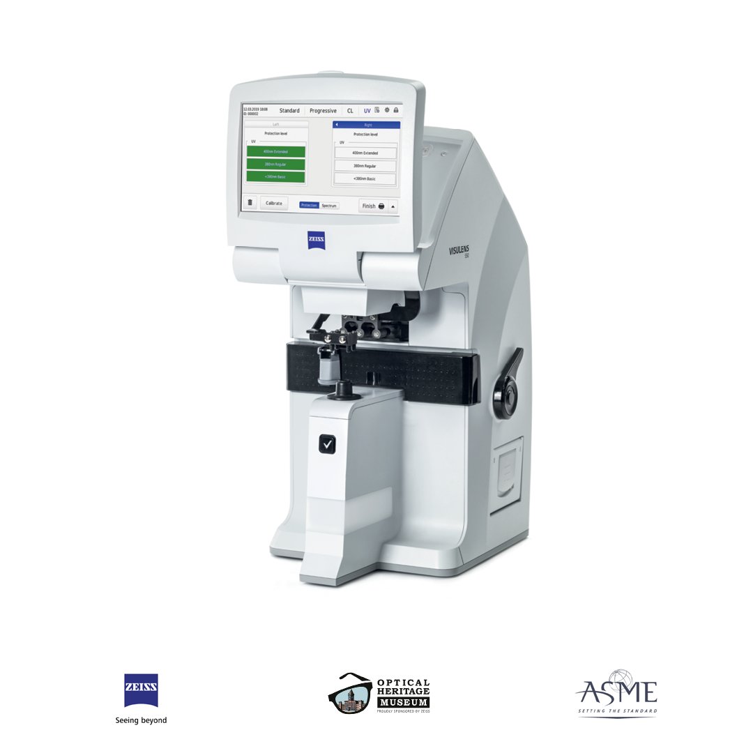 OHMuseum's tweet photo. The most advanced lensmeter available today, the ZEISS VISULENS 550 is built on the principals of the 1921 AO Lensometer. Incredible! @ASMEdotorg 

#landmarkceremony #AOLensometer #OHMASME23 https://t.co/GccXMJmnOR