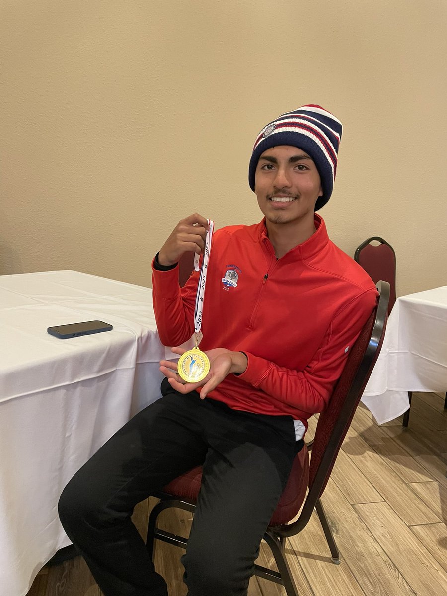 austinhsgolf's tweet photo. Congratulations to Naim Momin for taking the win on Monday at Sienna during the stableford tournament. He shot a stellar 72 amounting to 55 points to secure the win. Way to go, Naim! We can’t wait to see the show you put on at districts! https://t.co/MbORQaHwOk