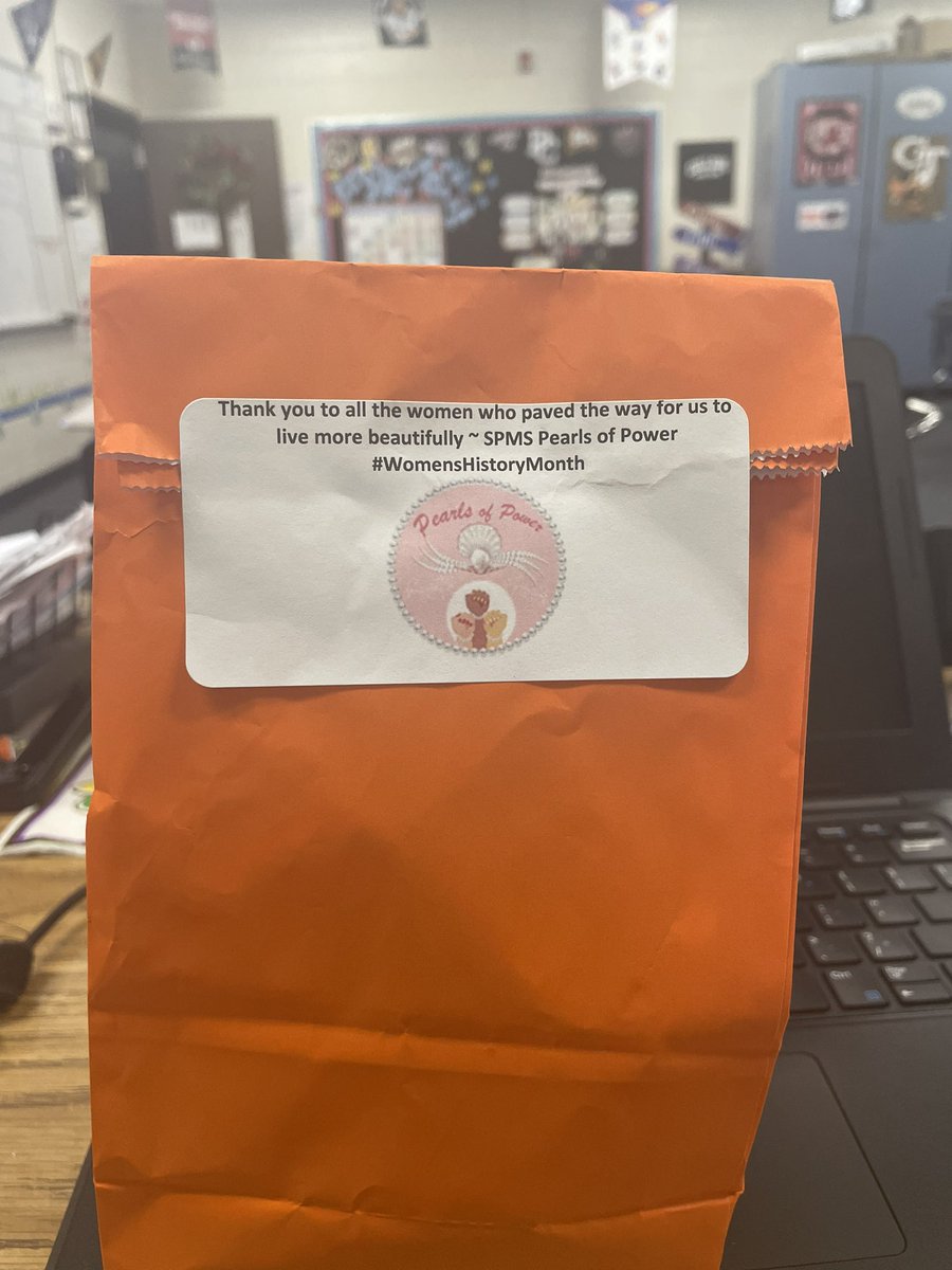 What a lovely surprise from the <a href="/spmeagles/">SummitParkway Middle</a> #pearlsofpower in celebration of #WomensHistoryMonth2023