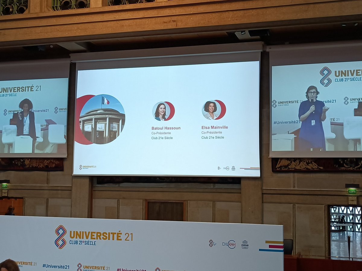 Heureux de prendre part à l'#université21 au CESE pour débattre de notre identité collective en France et notamment de la représentation de la diversité! 
#Être &amp; #Durer