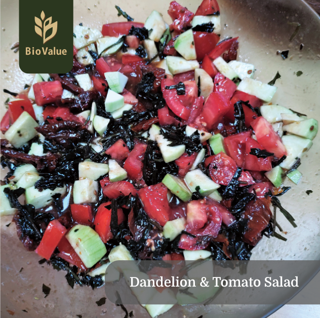 BiovalueProject's tweet photo. 🍲 #Recipeoftheweek: Dandelion &amp; Tomato Salad! 
🧑‍🍳 Are you looking for a new and delicious salad to include into your diet? 
🍅 Try out our Dandelion &amp; Tomato Salad
🟢 Find it at our website: https://t.co/j0skYIDzDi 
#agrobiodiversity #underutilzedcrops #crop #recipes #fork2farm https://t.co/ILdcBMPvtp