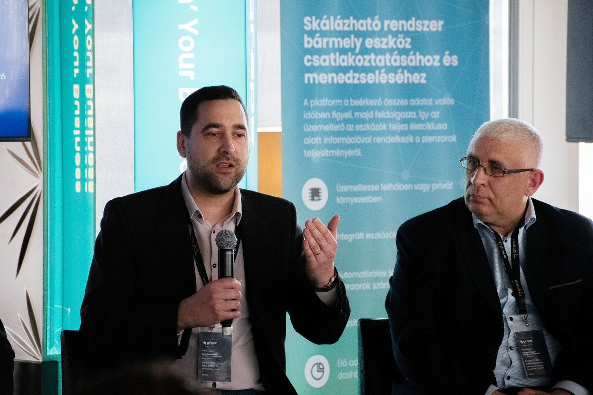 Grape_Solutions's tweet image. In the second panel of our Business Breakfast yesterday, we discussed various software that provides companies immediate, energy-efficient solutions during the energy crisis. Our guest was Barnabás Pálfy, Head of Commercial at MVM Mobiliti.