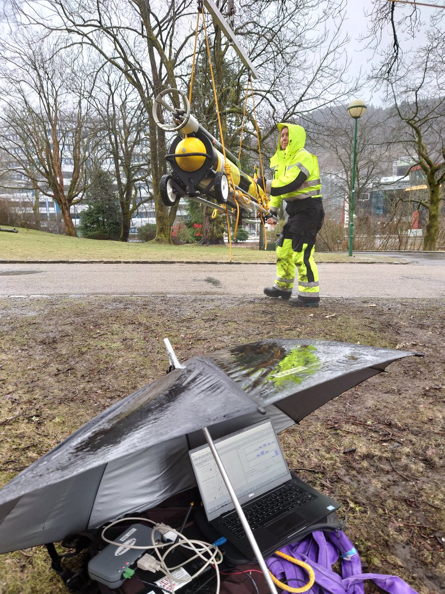 A lovely day for a spot of compass calibrating in the park