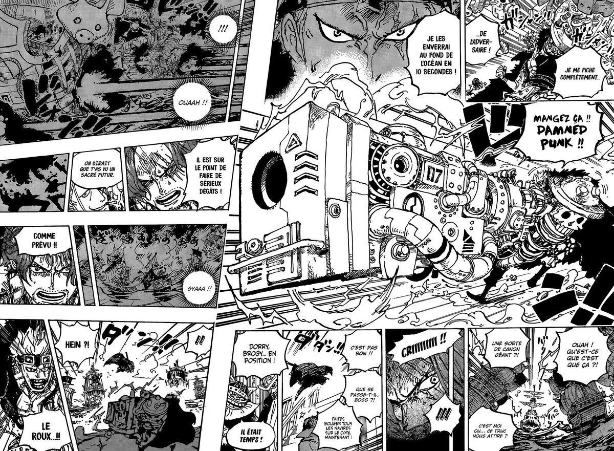 EllBoonitoo's tweet photo. Big mom qui a résisté à l’attaque de Kidd à bout portant alors qu’il allait annihiler la flotte de Shanks #ONEPIECE1079 https://t.co/fngfrdmMZL