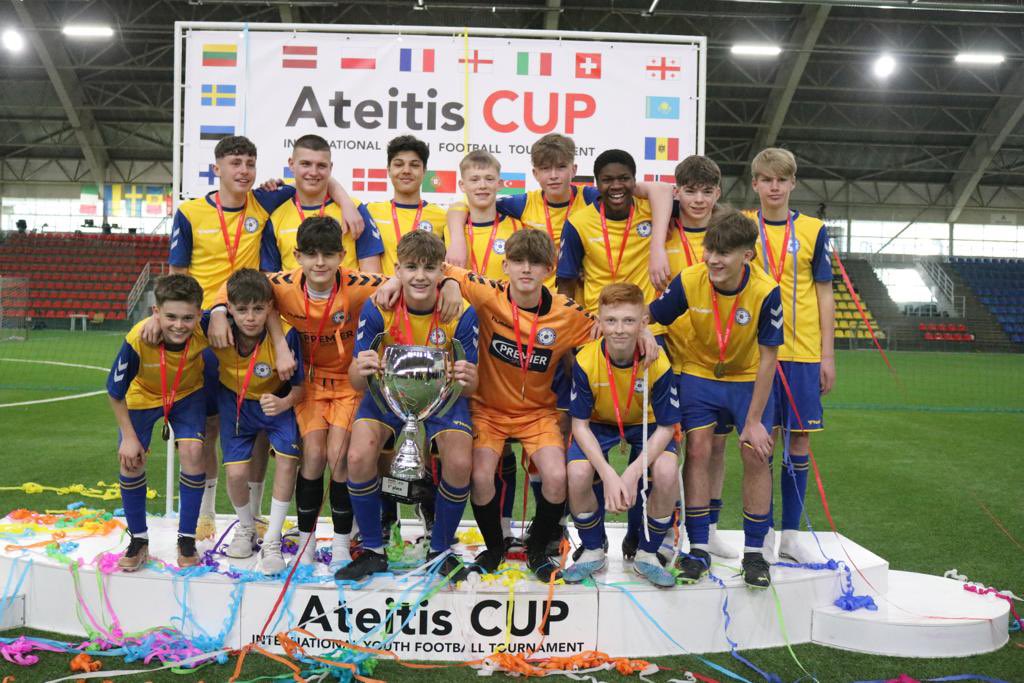 Zammo444's tweet photo. Well Done @SussexSchoolsFA U14s !  

🏆 Champions Of Lithuania 🇱🇹 https://t.co/6FGDnwJ80r