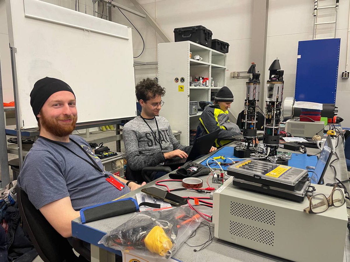 WueSpace's tweet photo. Our team is in high spirits as we kick off our preparations for the #RocketLaunch. We've started the first day of configuring and checking our #SpaceSeeds, and we're excited to see them spread their wings. π #REXUS #Daedalus2 https://t.co/rY92vSsy5X
