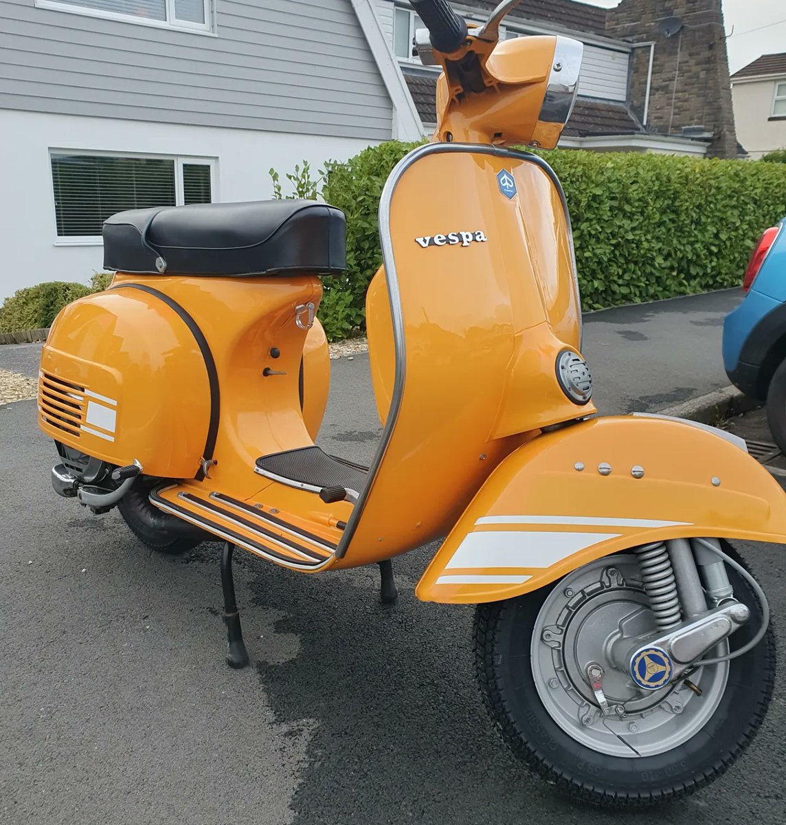 Can't wait for some good weather to get out on this beauty 😍  #Vespa #Rally200 #ItalianStyle #SummersComing