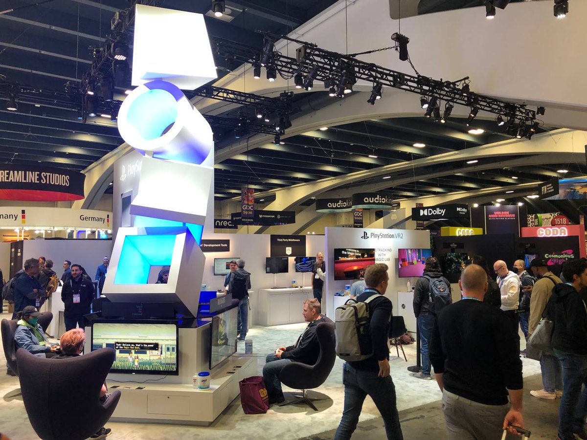 Ravenage_Games's tweet photo. A few moments at @Official_GDC!
We were glad to see friends from @godotengine, @UnrealEngine, and @playstation!
#GDC2023 #GDC23 #Ravenage #GodotEngine #UnrealEngine #PlayStation https://t.co/VIF2ZqLwuC