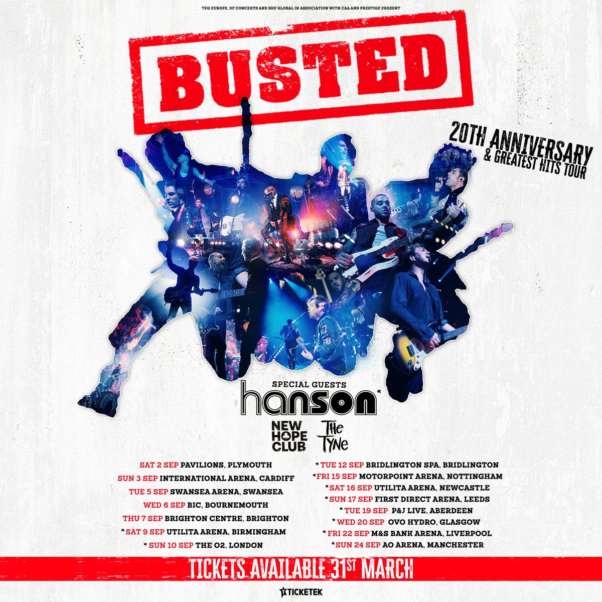 Busted are back! Touring this Sept and their poster features a whole heap of my photos!

Although I’m mainly focusing on video these days, I really miss getting to photograph gigs so it’s lovely to see my snaps still out and about!