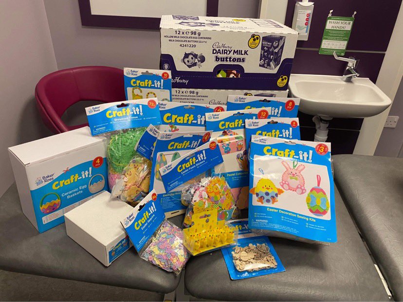 STARforHarris1's tweet photo. Delighted that the Easter eggs and crafts have started to arrive at wards across Scotland. 😃 We are passionate about supporting oncology children and families and hope these gifts make a little difference to treatment time. ⭐️🎗️❤️ #SupportingYoungPeopleWithCancer https://t.co/77TGasnHxT