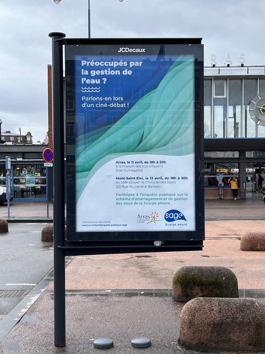 2 ciné-débats pour s’exprimer dans la cadre de l’enquête publique sur le projet de SAGE Scarpe-amont. Venez ! 
#Arras #GrandArras