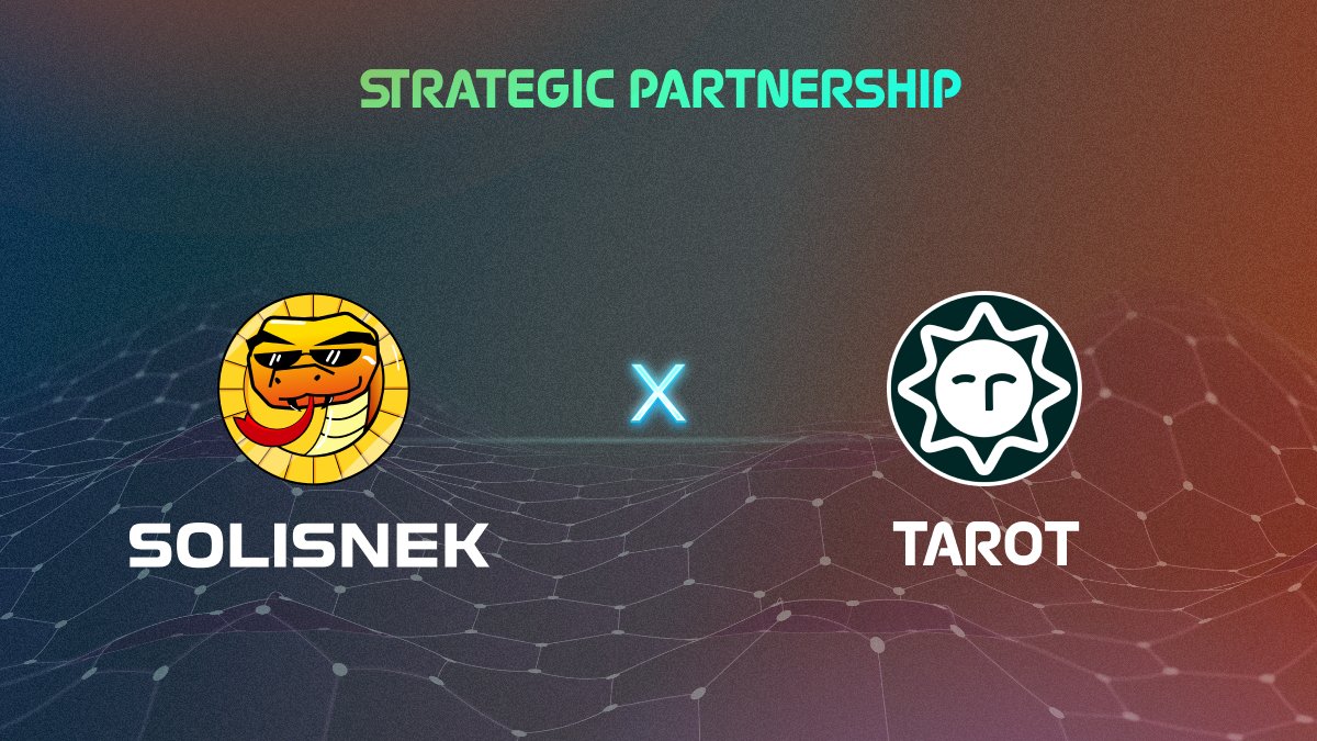 Proud to announce <a href="/TarotFinance/">Tarot ✴</a> will also be a #SoliSnek launch partner on our journey to #AVAX 🤝

Their protocol will be getting a veNFT and their community will be getting something from sssnek as well 👀🪂

🐍

Don't forget to join the discord! discord.gg/Xk5SEAxFW9 ◀️