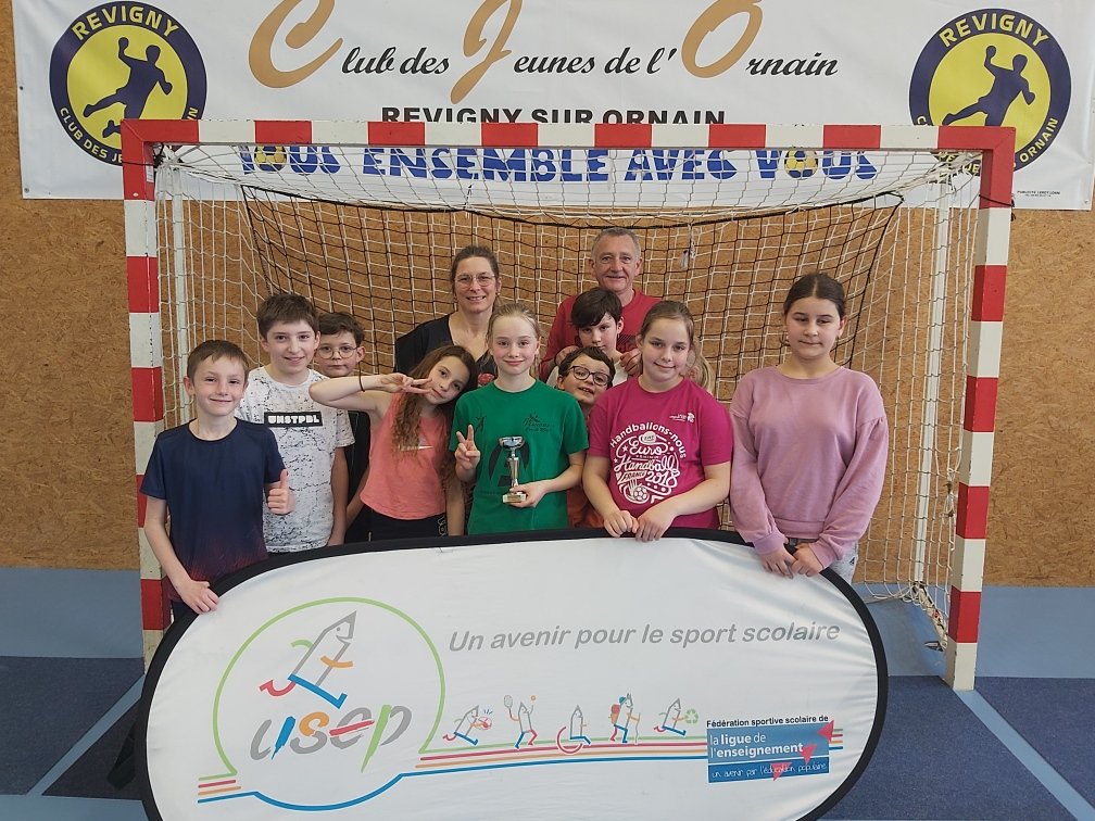 Challenge Kirchner handball bravo aux 11 élèves de Souilly présents et à tous les participants