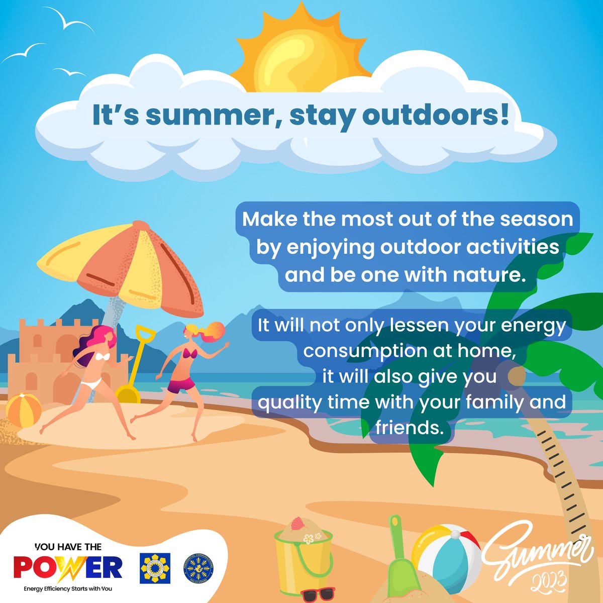 DOE Philippines on Twitter "Summer is the outdoor season, Take