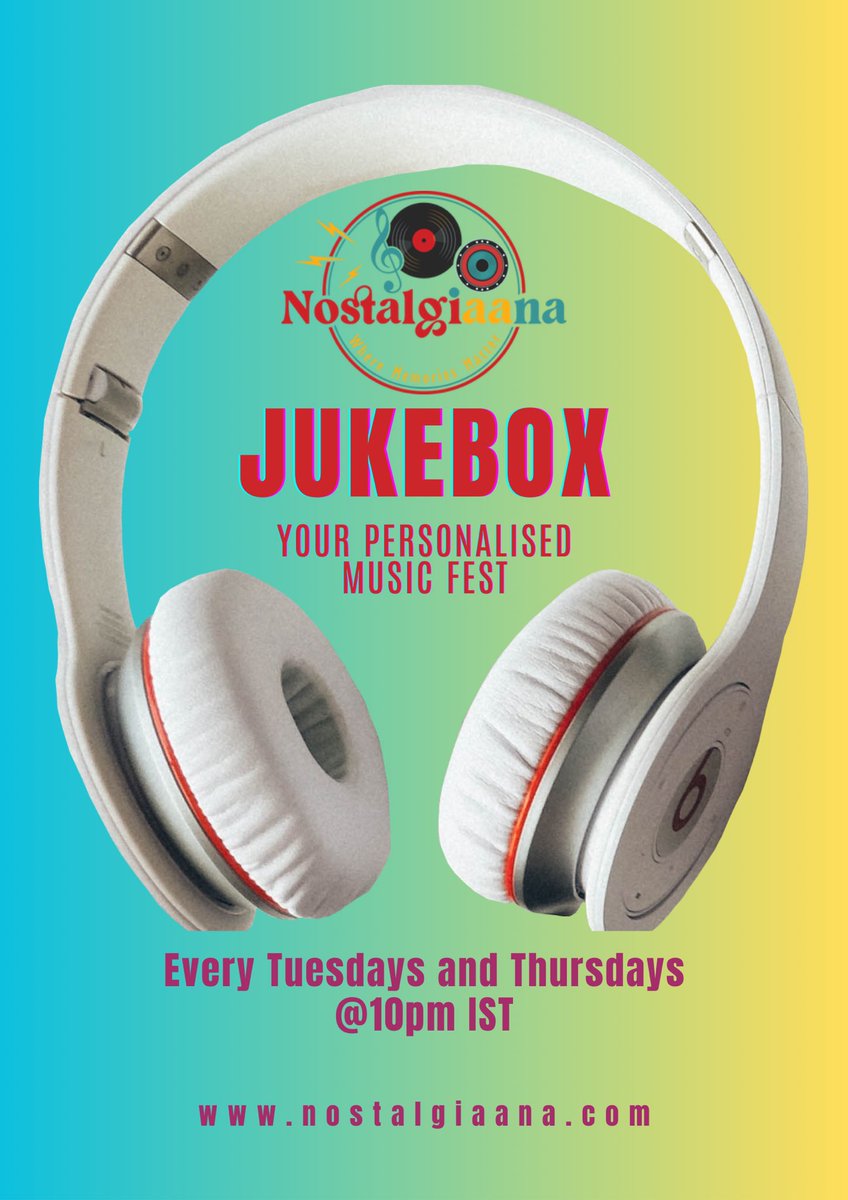MUZICALLI's tweet photo. Nostalgiaana Jukebox EP.140

If life is a festival, we better listen to the best music to enhance the celebration! 

#nostalgiaana #nostalgiaanajukebox #Jukeboxconnect #1985andbeyond #guidedlisteningshow #filmysongs https://t.co/SbGr8iwFhy