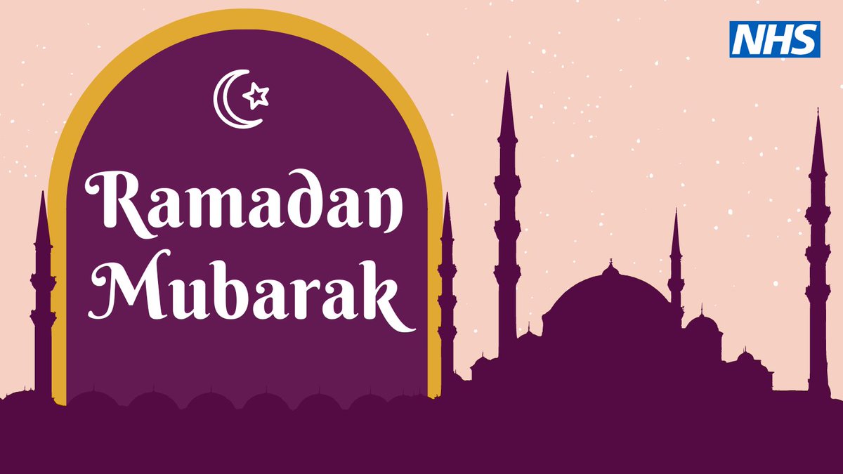 Ramadan Mubarak! We’d like to wish our Muslim NHS colleagues and all Londoners the blessings of the holy month.  

Some NHS staff will be fasting during #Ramadan and it’s important that colleagues know how to support one another ➡️ nhsemployers.org/news/access-gu…