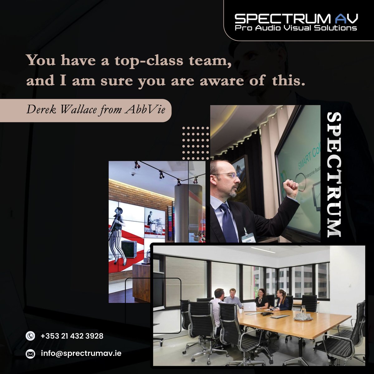 spectrumavie's tweet photo. Our client testimonials are our greatest assets, which secure our position as a leading provider of audio-visual solutions and video conferencing solutions to diverse industry verticals.

#audiovisualsolutions #audiovisualsolutionsprovider #avsetup #spectrumav https://t.co/kTeJvEFLKP