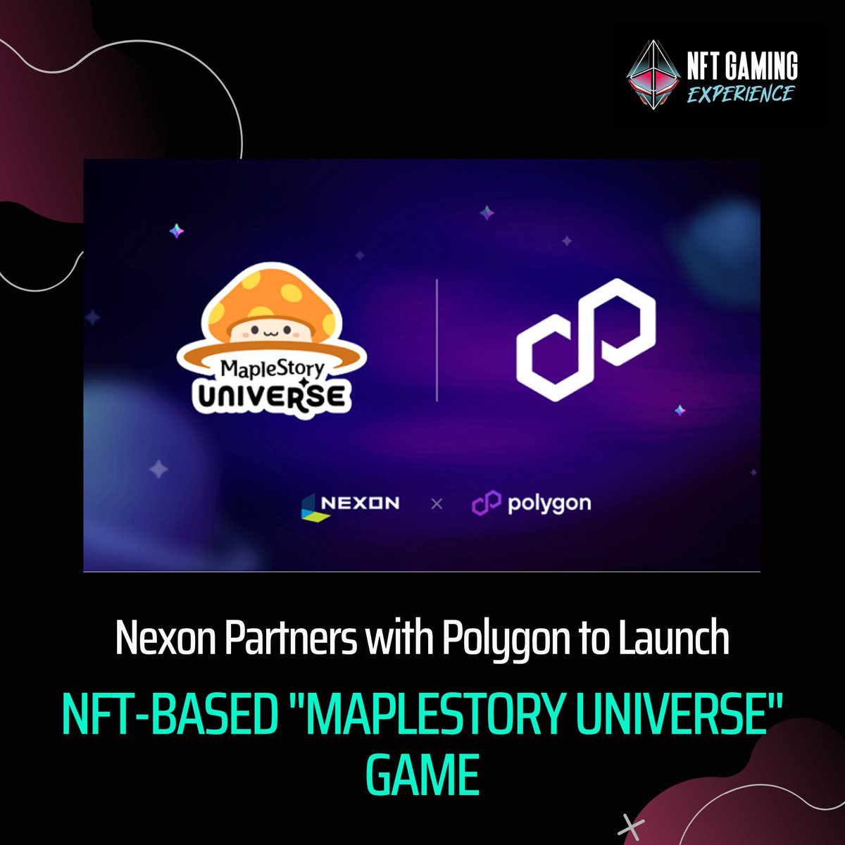 NFTGamingX's tweet photo. Gaming giant @NEXON_KR and @PolygonGaming team up for a dedicated blockchain ecosystem for @MaplestoryU in-game economy

Full Report: https://t.co/EtmSHJCQf2 https://t.co/iotSR6EEI2