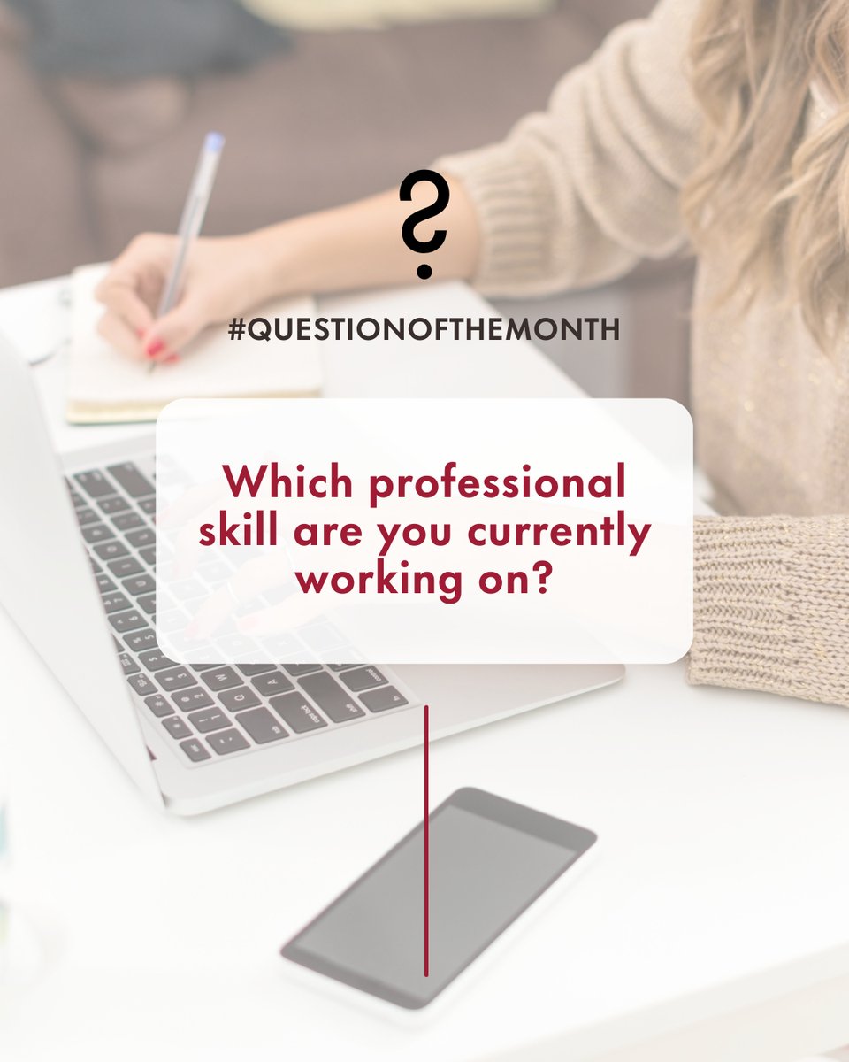 Developing your professional skills is a must given the rapid pace at which the world is moving. You'll be able to advance both your position and the company you work for and let the world know you're a top performer.

Any professional skill you're currently working?