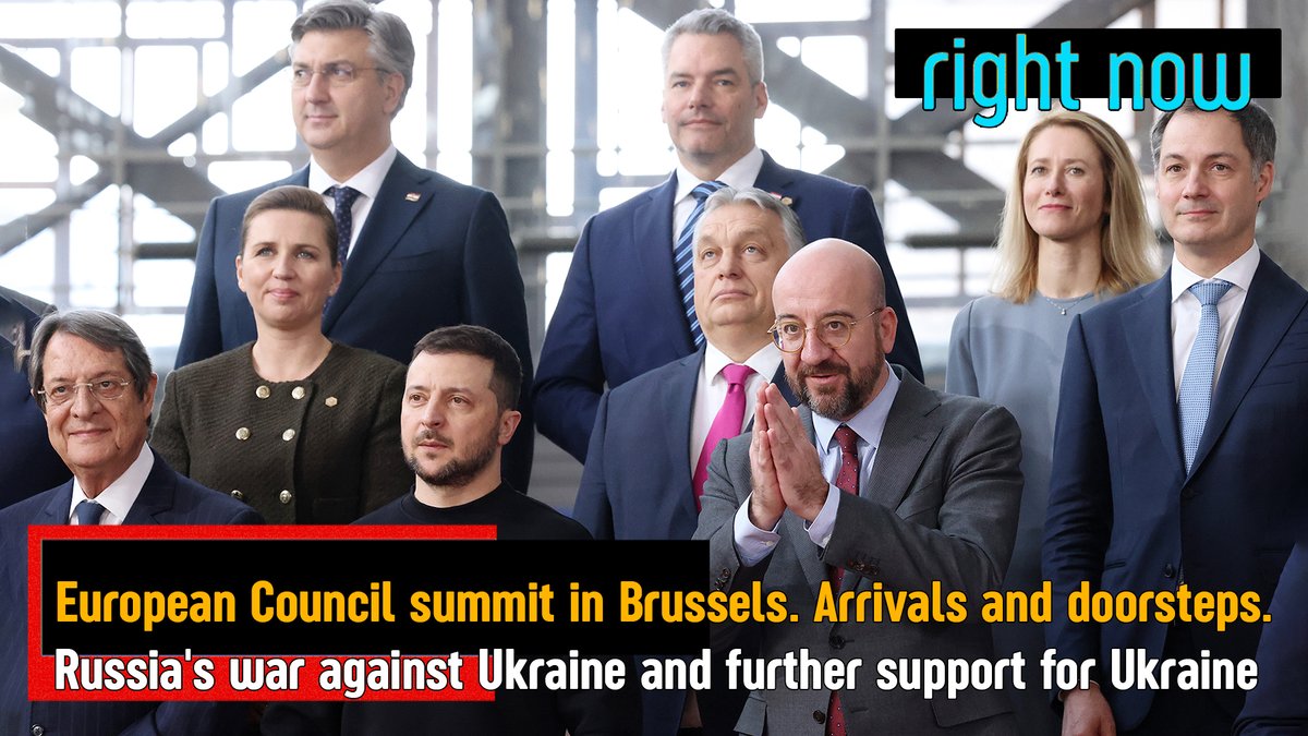 now_timeline's tweet photo. [ORI] Right Now - European Council summit. Arrivals and doorsteps. Russi... https://t.co/h8bMm2mvbV via @YouTube 

#EuropeanCouncil #President #PrimeMinister  #Ukraine #war #Russia #Military #Discussion  #JosepBorrell #CharlesMichel #Macron #Scholz #vonderLeyen #StandWithUkraine https://t.co/Sjh4eoiwIb