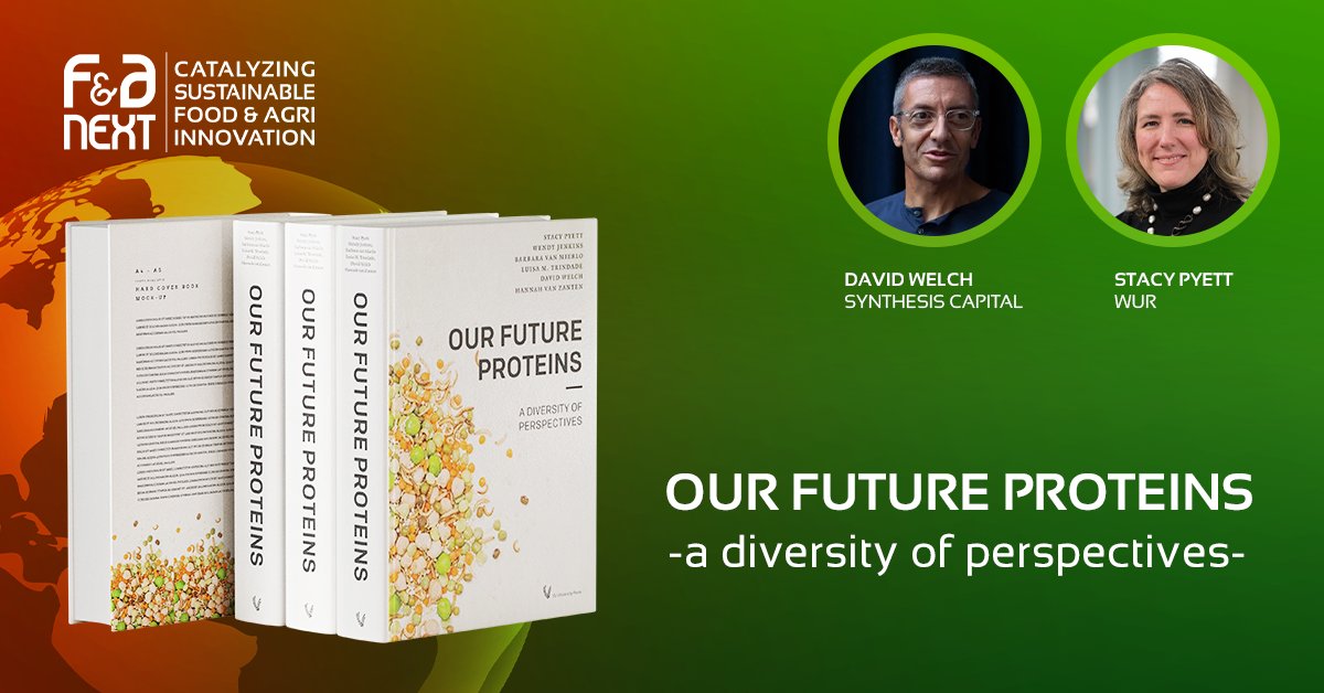 fa_next's tweet photo. The future of protein is sustainable! ♻️ 

@WUR's newly launched book 'Our Future Proteins' brings together 100+ experts to share their insights on the topic. 

📥 Download your free copy and join the conversation at F&amp;A Next: https://t.co/wERYOt57jW

#fanext https://t.co/8f28f9awY3