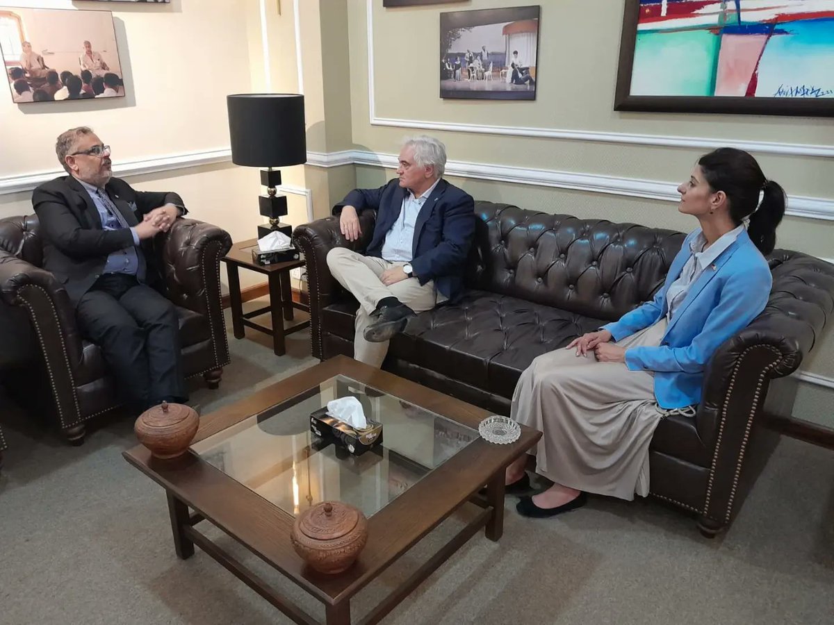 With German Ambassador H.E. Alfred Grannas and First Secretary Ms Ana Shanti, who visited my office earlier this week <a href="/GermanyinPAK/">Ina Lepel</a>