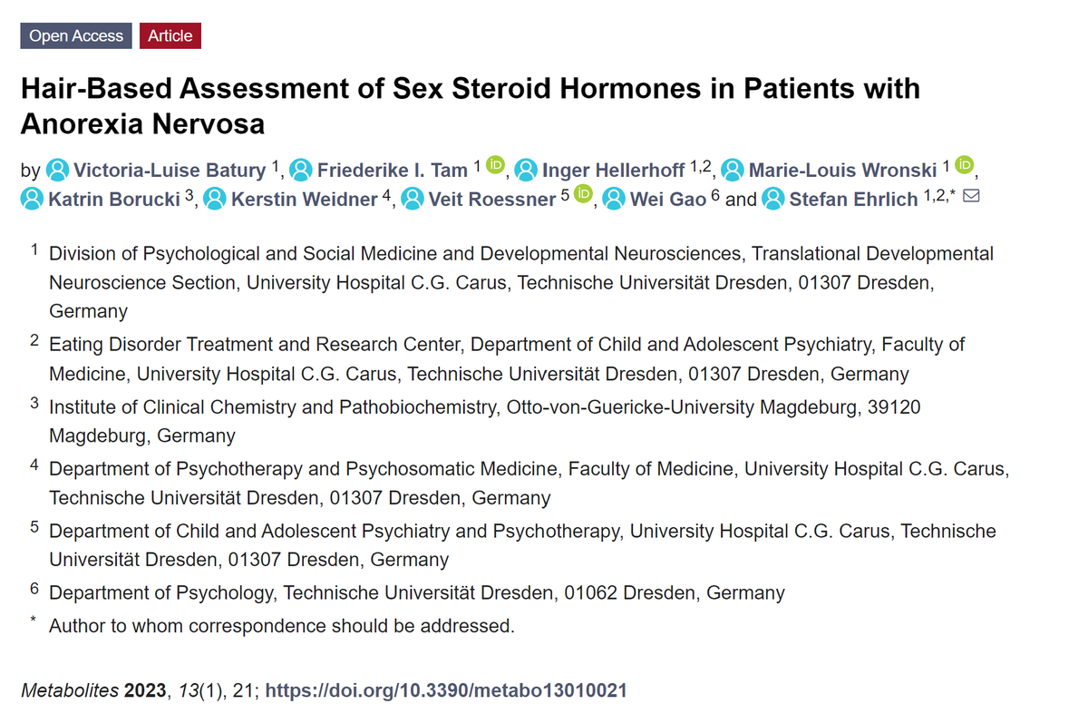 PGCgenetics's tweet photo. #anorexianervosa is a severe #eatingdisorder requiring more #research @StefanEhrlich3 has recently published 2 pieces on #neuralprocessing🧠& #metablomics⚛️in #AN critical areas in unravelling this complex #metabopsychiatricdisorder https://t.co/cuQ64PwyJ9 https://t.co/7CflfZa8Aa https://t.co/P4rLrziFvR