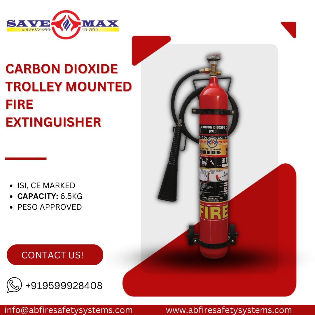 abfsssavemax's tweet image. #SAVEMAX Co2 trolley 6.5kg

Check out our website: abfiresafetysystems.com

#savemax #abfiresafetysystems #savemaxfireextinguishers #google #abfire