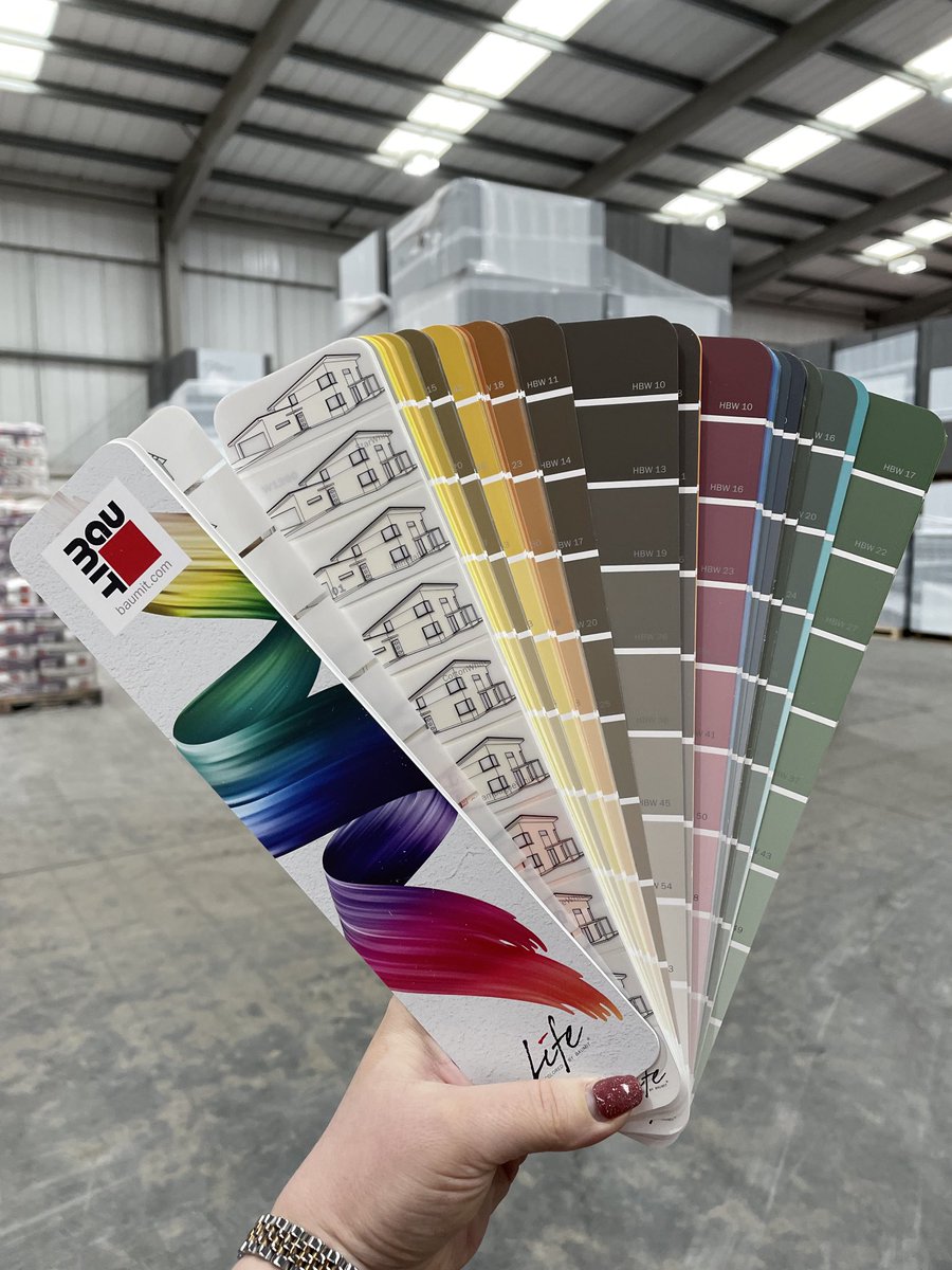 2023 colour fans with 180 new colours are now available. Send us a message if you’d like one #baumit #baumituk