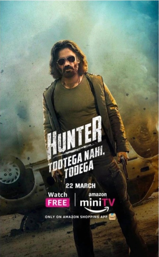 Watching #Hunter on Amazon miniTV was a seamless 8 episode binge as its edge-of-the-sofa action, tongue-in-cheek one-liners, recreated Saregama classics &amp; above all <a href="/SunielVShetty/">Suniel Shetty</a> whose Stallone-like drive makes this web experience unstoppable. Already awaiting the next season...