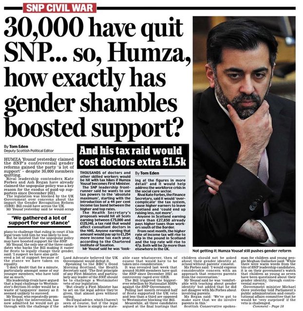 ScotNatWatch's tweet photo. Just as you thought you were getting rid of a narcissistic, deluded fantasist First Minister…
#NeverHumza #AnyoneButHumza #SNPLeadershipElection https://t.co/CRr2mGFJfH