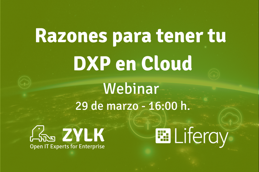 zylknet's tweet photo. ¿Ya conoces todas las ventajas de tener tu #DXP en Cloud?
🔎 Acompáñanos el próximo 29 de marzo, a las 16:00 h. para descubrirlas.
Reserva tu plaza pinchando aquí ⬇️
https://t.co/xrZFIUA9Cx
#DigitalExperiencePlatform #Liferay #Opensource #webinargratuito https://t.co/ALJIOTtddk