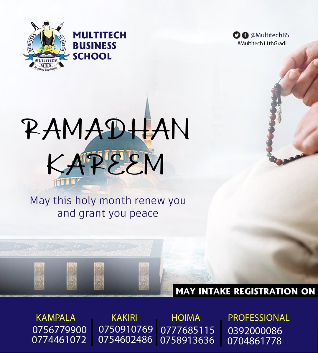MULTITECHBS's tweet photo. Ramadhan Kareem.
To all our muslim ☪️ students.
#MultitechBS11thGradi #MultitechBS https://t.co/T5wabuSvQC