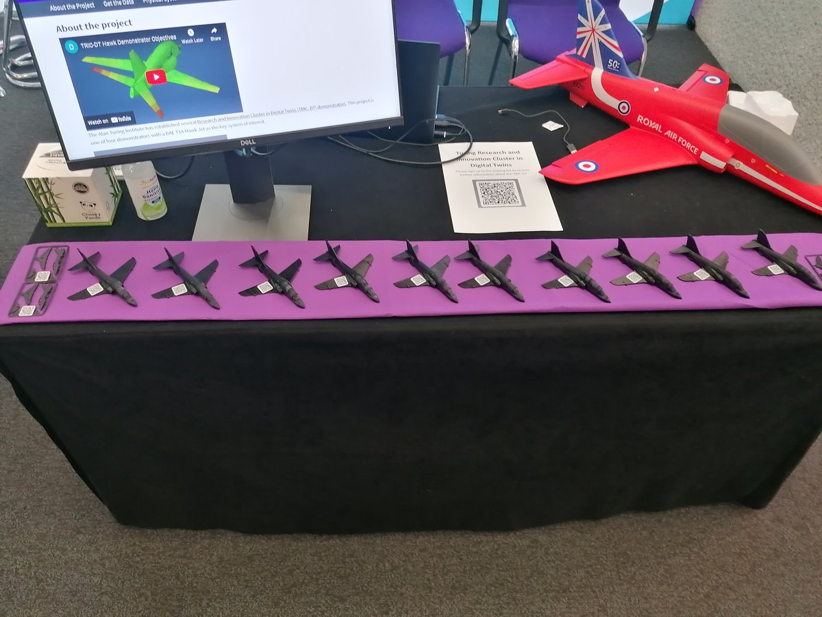 DigiTwin Project (@digitwin_epsrc) on Twitter photo The <a href="/DigiTwin_EPSRC/">DigiTwin Project</a> team are back in Sheffield after a great time at <a href="/turinginst/">The Alan Turing Institute</a> #AIUK. Here's a closer look at our stand. Spot the 3D printed HAWK's✈️ The <a href="/DigiTwin_EPSRC/">DigiTwin Project</a> team are back in Sheffield after a great time at <a href="/turinginst/">The Alan Turing Institute</a> #AIUK. Here's a closer look at our stand. Spot the 3D printed HAWK's✈️