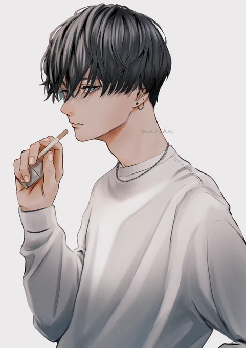やっぱやめとく#イラスト#創作男子 