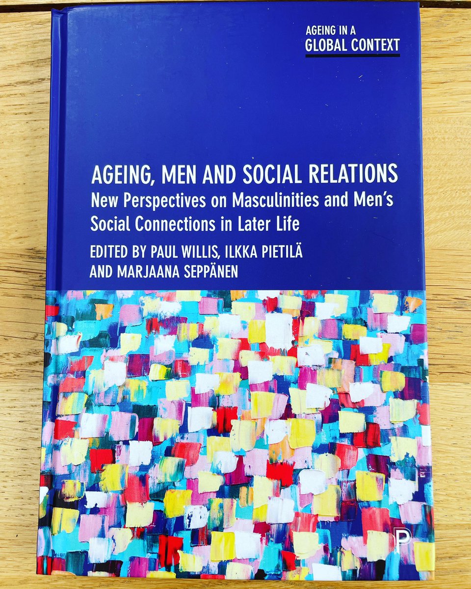 Ageing, Men & Social Relations - new book, global contributors explore older men’s social connections across family, friendships, social media, & intimate r’ships. Inc. the voices of older men from seldom-heard groups. Co-edited Ilkka Pietilä @MarjaanaSe policy.bristoluniversitypress.co.uk/ageing-men-and…