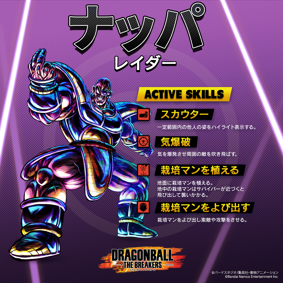 ◤◢◤ レイダー：ナッパ ◢◤◢ ベジータと行動を共にするサイヤ人の