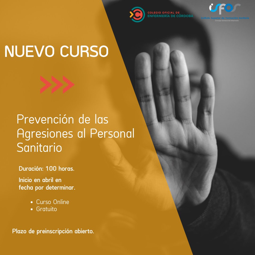 COECordoba's tweet photo. ⛔️⛔️#StopAgresiones. Aprende a prevenir y defenderte ante una agresión. Nuevo curso online gratuito del @COECordoba #InstitutoISFOS. Preinscripción abierta. https://t.co/Mar5Io0FvK https://t.co/lUkYPOsm6T