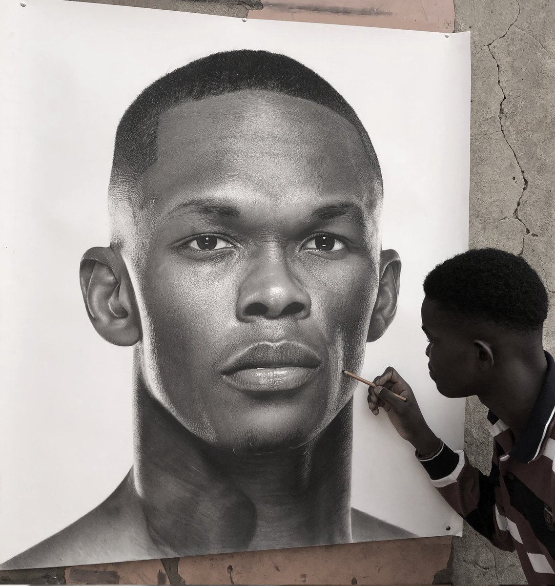 daudaabusali's tweet photo. @stylebender @JeffSainlar @stylebender @KevinHart4real 
Charcoal pencil on paper https://t.co/WmvFP7yBFI