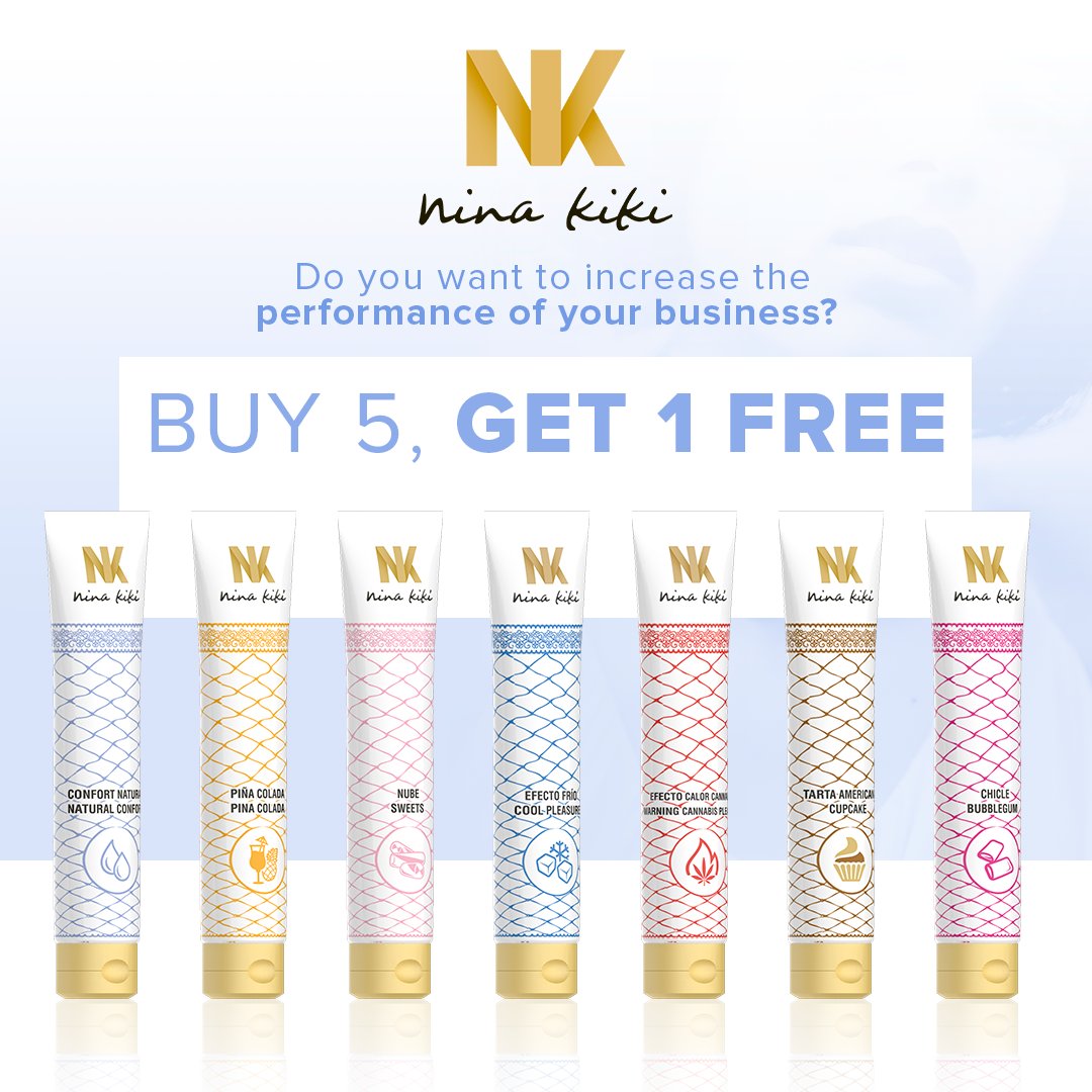 Nina Kiki presents the female collection: 'maximum performance'. High performing lubricants with long lasting lubrication and unique flavours. This lubricants are water based and provides very nice and soft touch. Its unique formula mixes the best flavours and natural sensations
