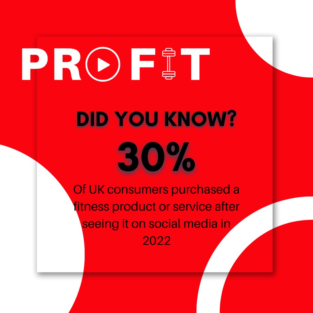 A recent survey shows that 30% of UK consumers have purchased a fitness product/service after seeing it on social media. Don't miss out on this opportunity to reach potential clients and grow your business! #FitnessMarketing #SocialMedia #UKFitness #FitnessTrainers