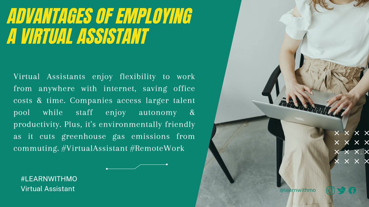 LearnwithMo's tweet photo. Working remotely is a win win scenario for both employers and staff. 

#virtualassistant 
#remotework 
#LearnWithMo 

More? 
Click link in bio☝️ https://t.co/VUeI3h3rCT
