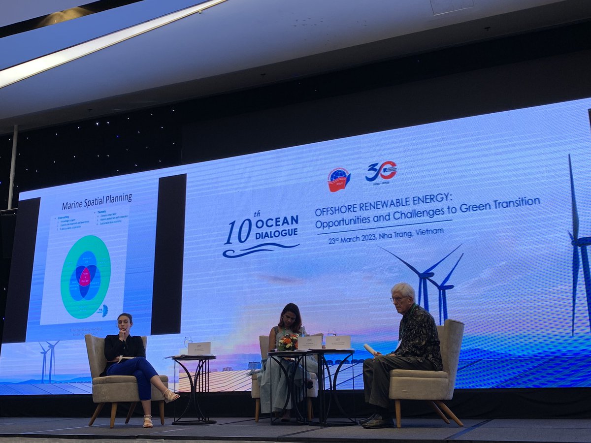 The 10th Ocean Dialogue 🌊 #OD organized by <a href="/KASVietnam/">Konrad-Adenauer-Stiftung Vietnam</a> <a href="/KASonline/">Adenauer-Stiftung</a> and Diplomatic Academy of Vietnam <a href="/Scs_Connect/">South China Sea Connect</a> <a href="/IFPSS_DAV/">Institute for Foreign Policy and Strategic Studies</a> is soon coming to an end. Lots of interesting discussions throughout the day on opportunities and challenges for offshore windpower 🌬️ in Vietnam 🇻🇳.