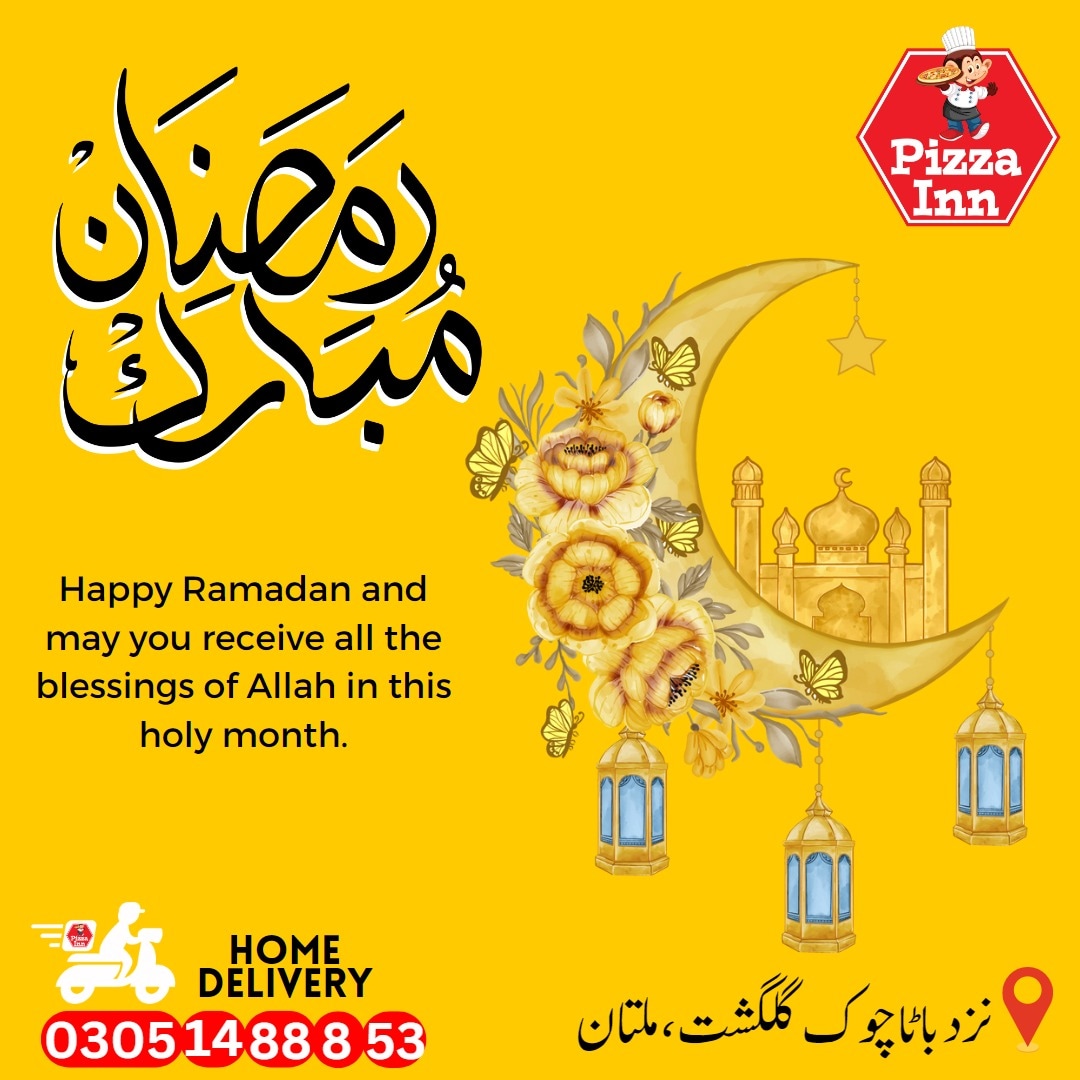 pizzainn_02's tweet photo. "Get ready to savor the flavors of Ramadan with Pizza Inn's delicious pizza, made with love and served with a side of Ramadan Mubarak wishes. Come celebrate the season with us!"✨💝 https://t.co/1gkKuXXf9Z