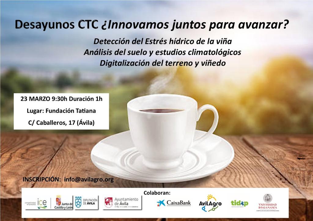 AvilAgro_org's tweet photo. Hoy Innovamos juntos para avanzar 💪👏👏 desayuno de transferencia de conocimiento entre universidades y empresas #bodegas #viñedo @usal @grupotidop @VinosdeCebreros @dipuavila @Ayto_Avila @empresasjcyl @jcyl @UCAVILA_ https://t.co/e6UZ205Ni3