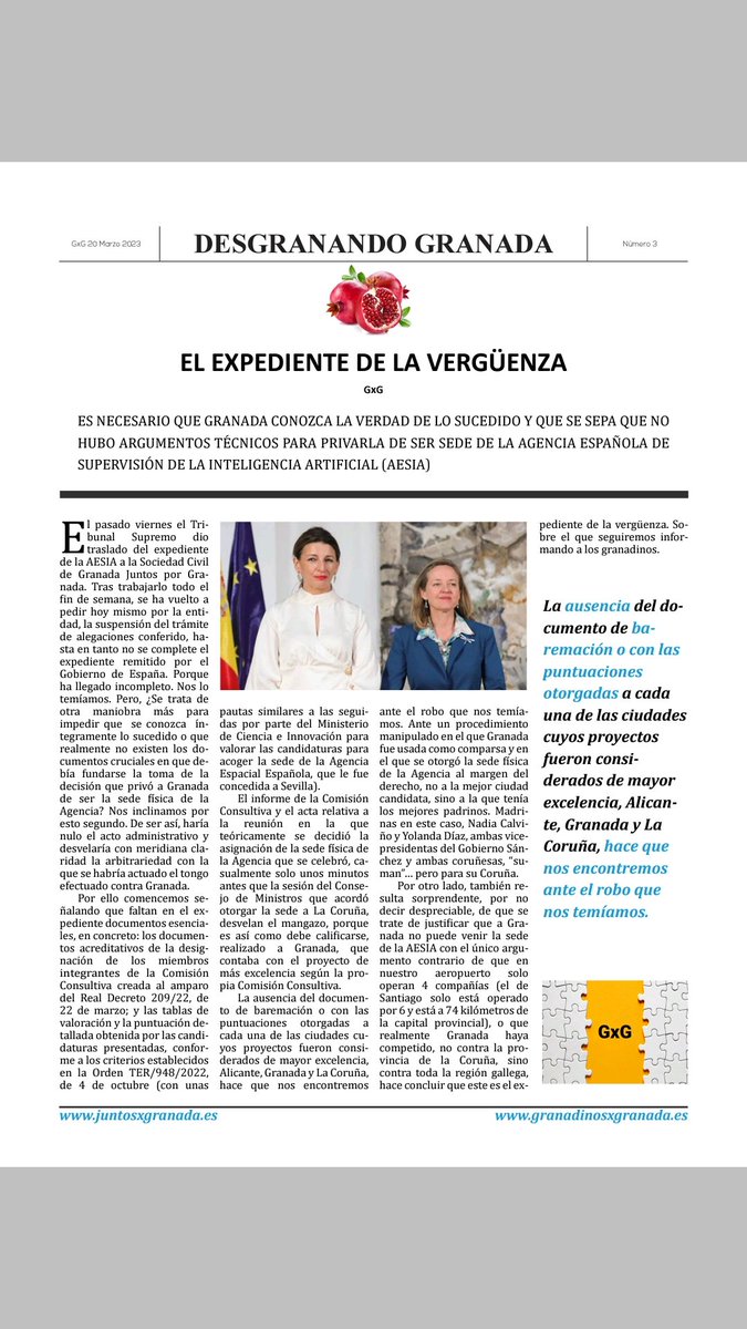 JCabGra's tweet photo. @quicochirino El expediente de la Vergüenza, le llaman desde @juntosxgranada
@RegionGranada
@JGranadinistas https://t.co/NAqYAgAiKC